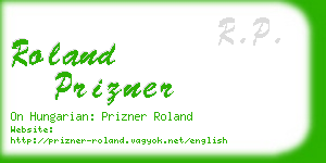 roland prizner business card